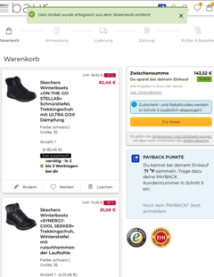 Top notifications in the store